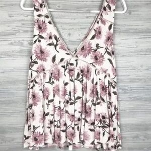 Women's American Eagle Floral Tank Top - Size Large